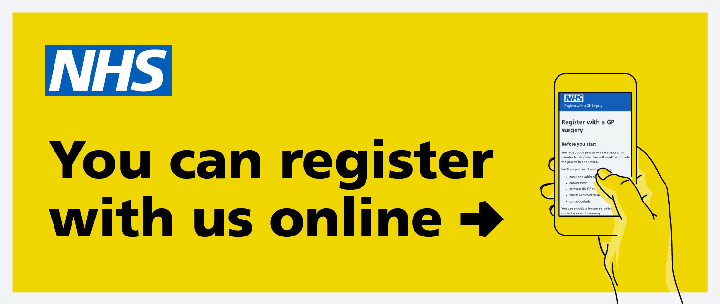 You can register with us online